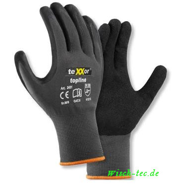 Nylon-Strickhandschuh &quot;texxor&quot; grau Gr. 8 (M)