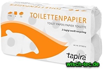 Toilettenpapier 2-lagig, 64 Rollen, á 250 Blatt