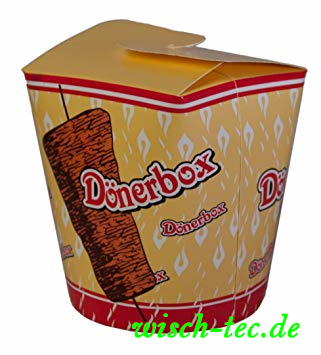 Foodboxen rund &quot;Döner Kebap&quot; 16 oz