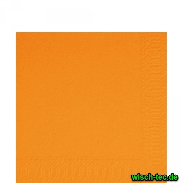 Prägeervietten Orange 33 x 33 cm 1/4 Falz 250 Stück