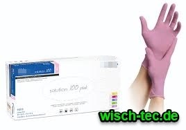 Einweghandschuhe Nitril Solution 100 Pink PF 100 Stück