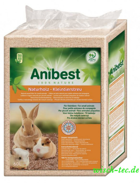 ANIBEST FSN Naturholz-Kleintierstreu 60 L