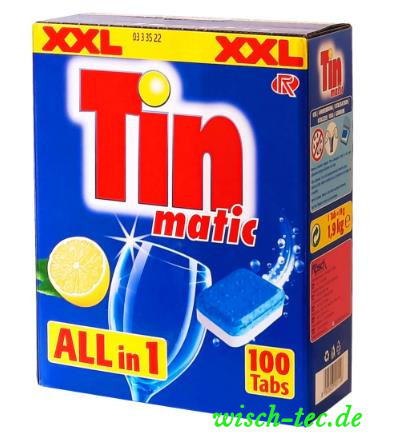 Geschirrspültabs Tin matic ALL in 1 100 Stück