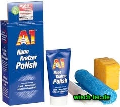 A1 Nano Kratzer Polish 50 ml Tube + Schwamm + Tuch